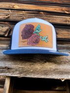 Floral Flat Brim